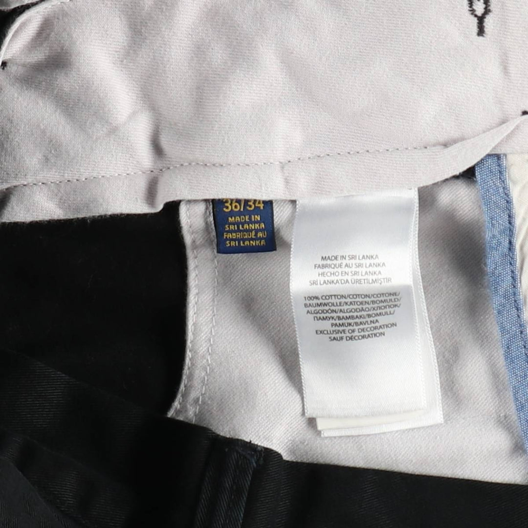 Ralph Lauren POLO RALPH LAUREN Classic Fit Chino Pants, Men's, Size W37 cotton black type Vintage Second Hand