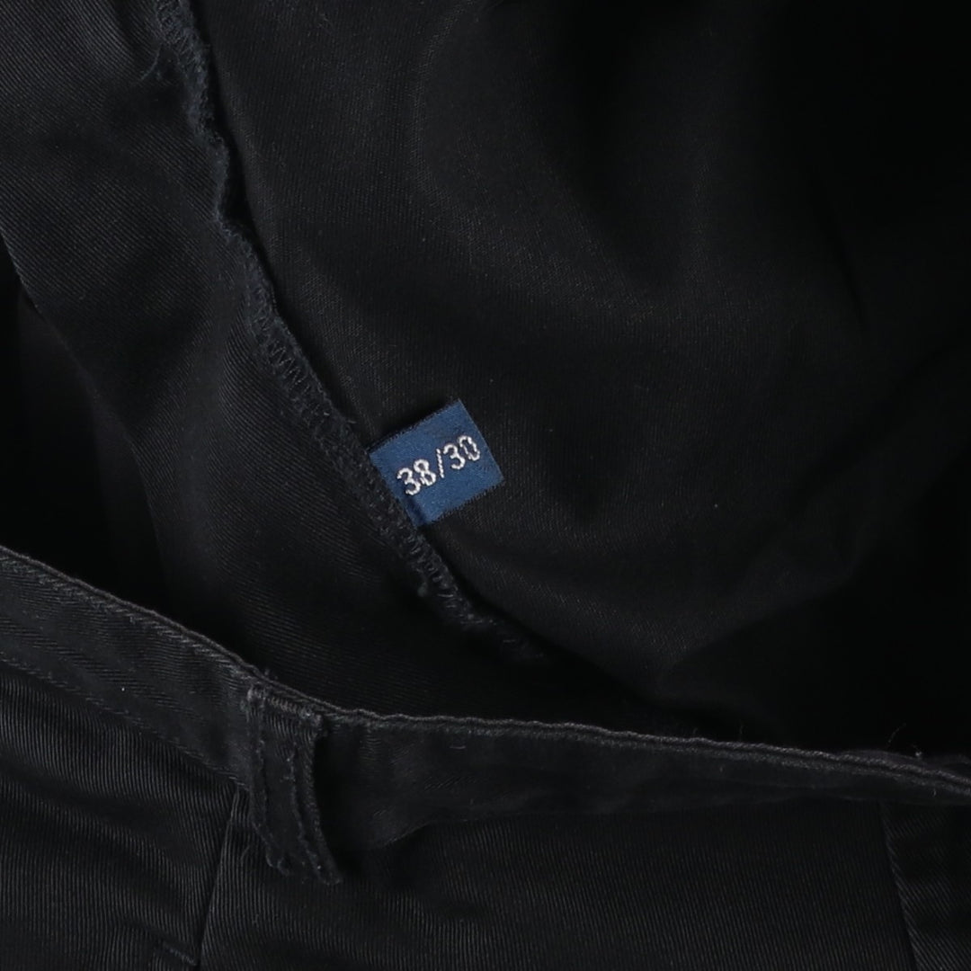 Ralph Lauren Polo Ralph Lauren Andrew Pant Two-pleat Chino Pants Men's W37 cotton black type Vintage Second Hand