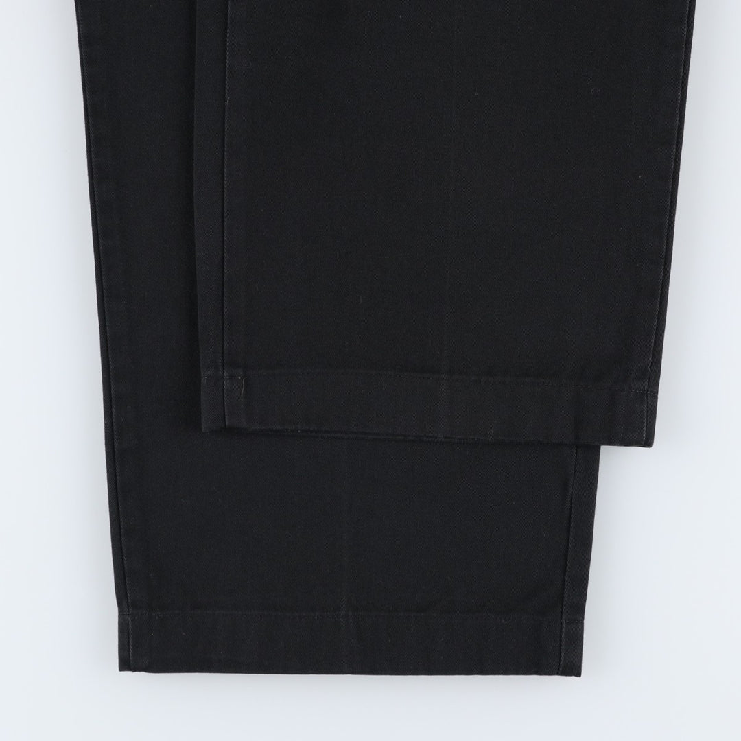 Ralph Lauren Polo Ralph Lauren Andrew Pant Two-pleat Chino Pants Men's W37 cotton black type Vintage Second Hand