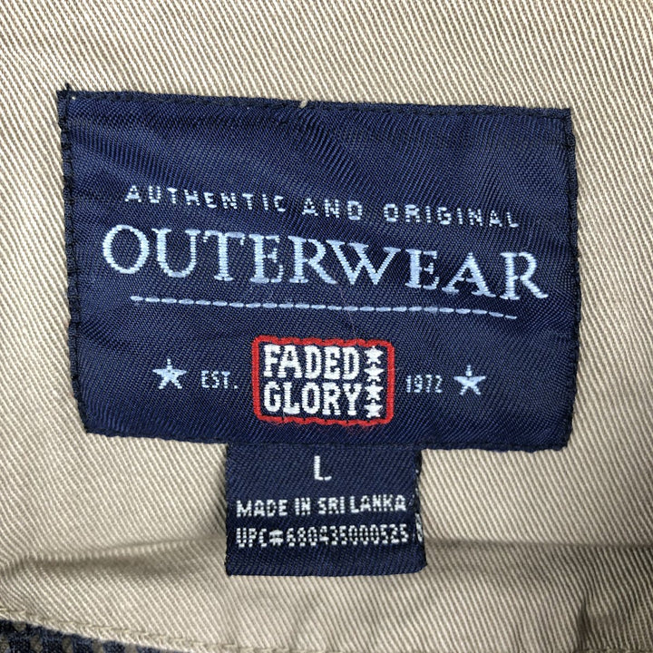 Faded Glory Safari Vest, Men's Size L (equivalent) cotton Beige type Vintage Second Hand