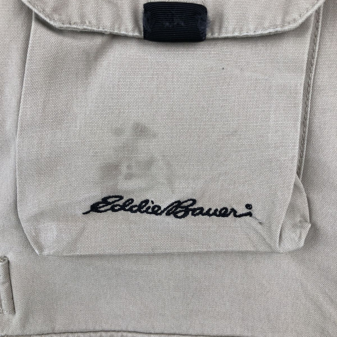 Eddie Bauer Safari Vest, Men's Size L (approx.) cotton Beige type Vintage Second Hand