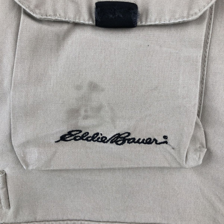 Eddie Bauer Safari Vest, Men's Size L (approx.) cotton Beige type Vintage Second Hand