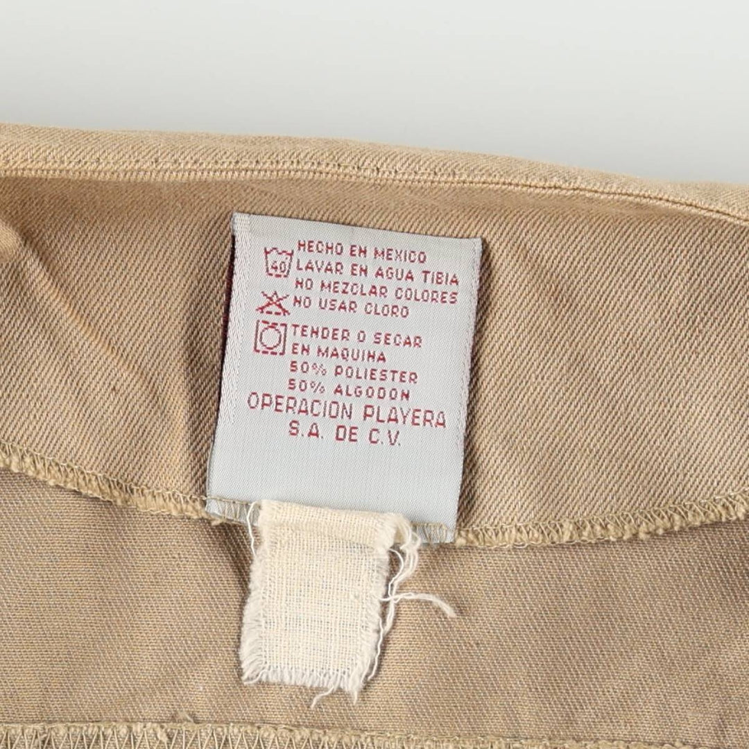 Merona Safari Vest, Men's Size L (Equivalent), Vintage polyester Beige type Vintage Second Hand