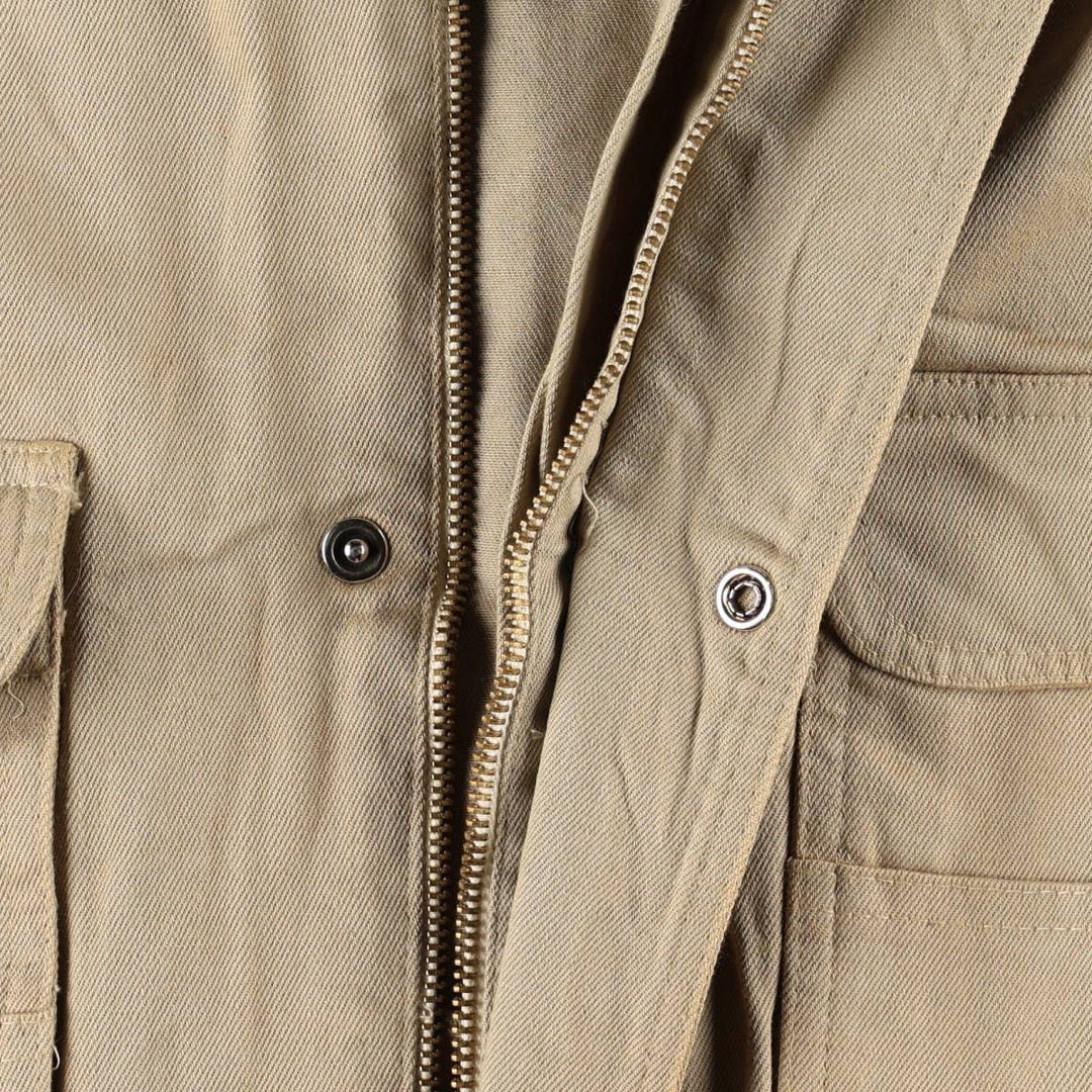 Merona Safari Vest, Men's Size L (Equivalent), Vintage polyester Beige type Vintage Second Hand