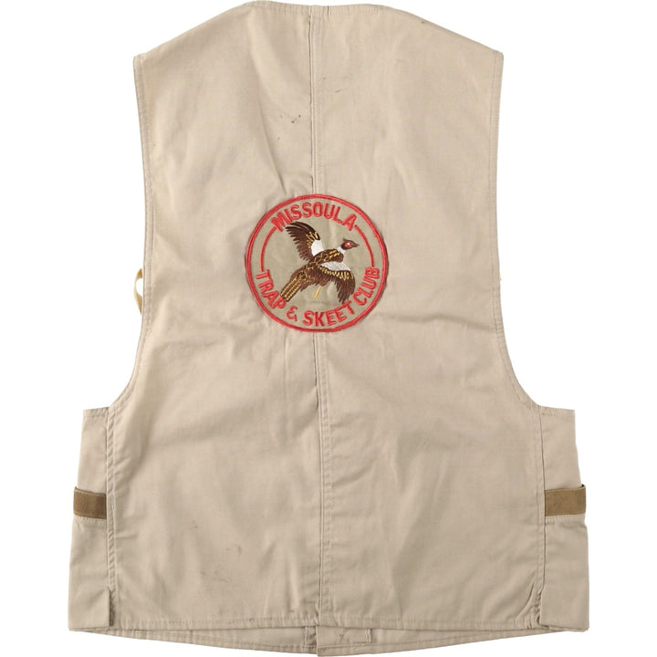 70s-80'S GAME WINNER Shooting Vest, Men's Size M (Equivalent), Vintage unclear Beige type Vintage Second Hand