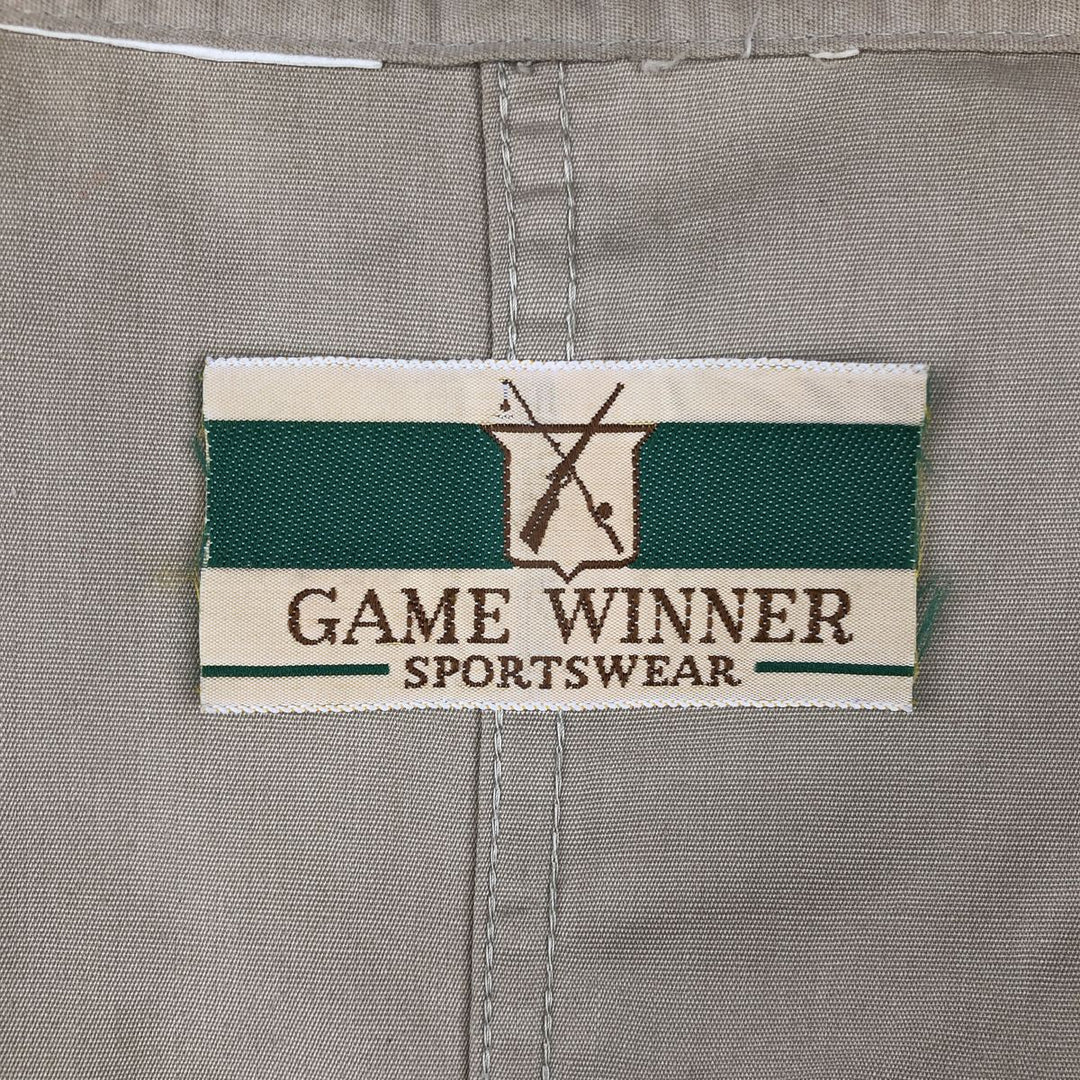 70s-80'S GAME WINNER Shooting Vest, Men's Size M (Equivalent), Vintage unclear Beige type Vintage Second Hand