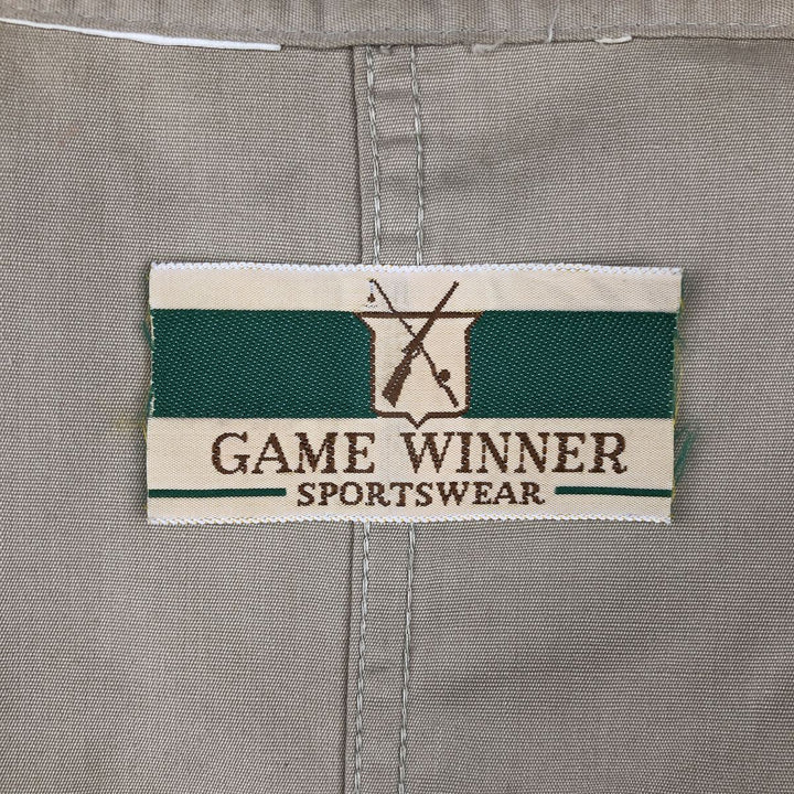 70s-80'S GAME WINNER Shooting Vest, Men's Size M (Equivalent), Vintage unclear Beige type Vintage Second Hand