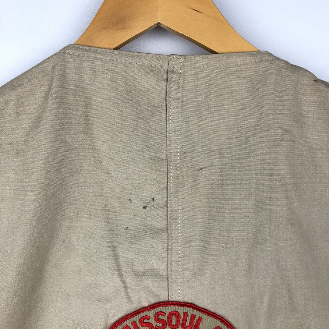 70s-80'S GAME WINNER Shooting Vest, Men's Size M (Equivalent), Vintage unclear Beige type Vintage Second Hand