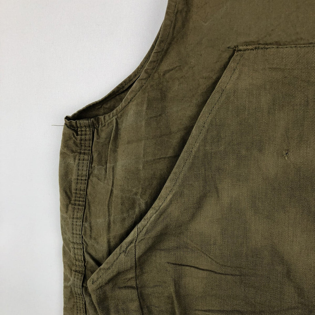 1960'S Black Sheep Hunting Vest, Men's Size S (approx.), Vintage cotton Khaki type Vintage Second Hand