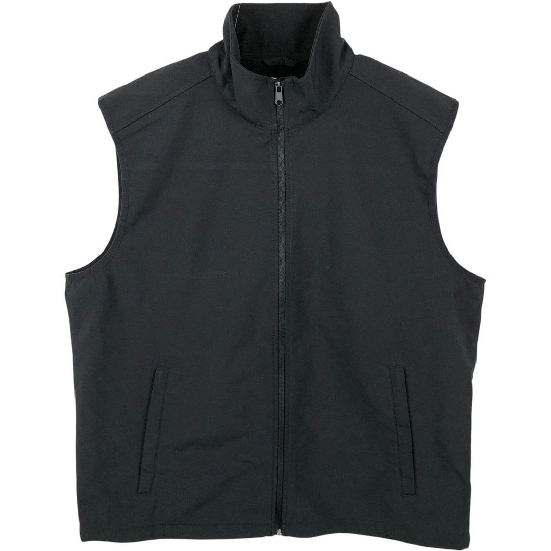 St. John's Bay Softshell Vest, Men's Size XL polyester black type Vintage Second Hand