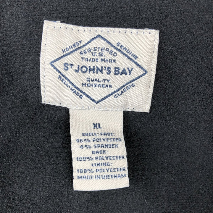 St. John's Bay Softshell Vest, Men's Size XL polyester black type Vintage Second Hand