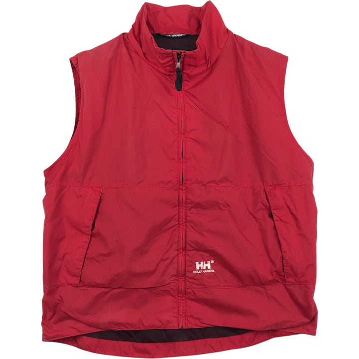 Helly Hansen nylon vest, made in Italy, men's size M (approx.) unclear red type Vintage Second Hand