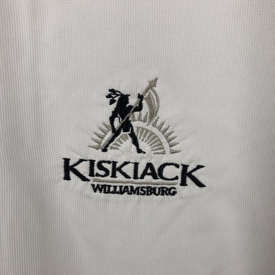 Nike Golf V-neck warm-up vest, men's size XL polyester ivory Vintage Second Hand