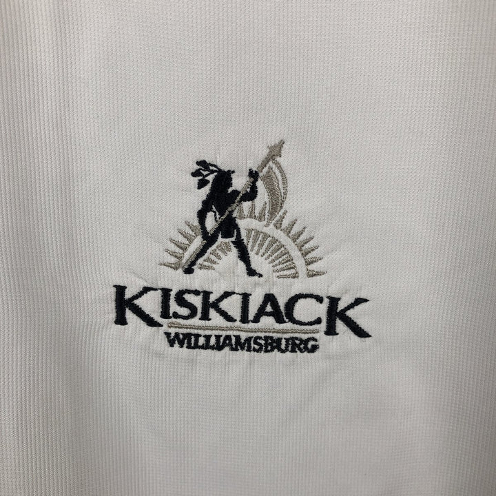 Nike Golf V-neck warm-up vest, men's size XL polyester ivory Vintage Second Hand
