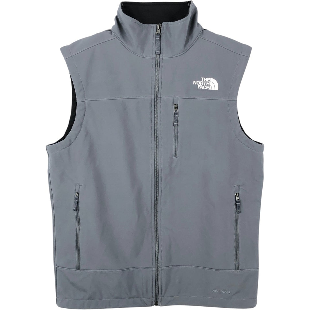 The North Face Windwall Softshell Vest, Men's Size S (equivalent) polyester gray type Vintage Second Hand