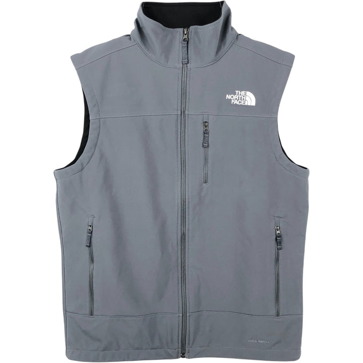 The North Face Windwall Softshell Vest, Men's Size S (equivalent) polyester gray type Vintage Second Hand