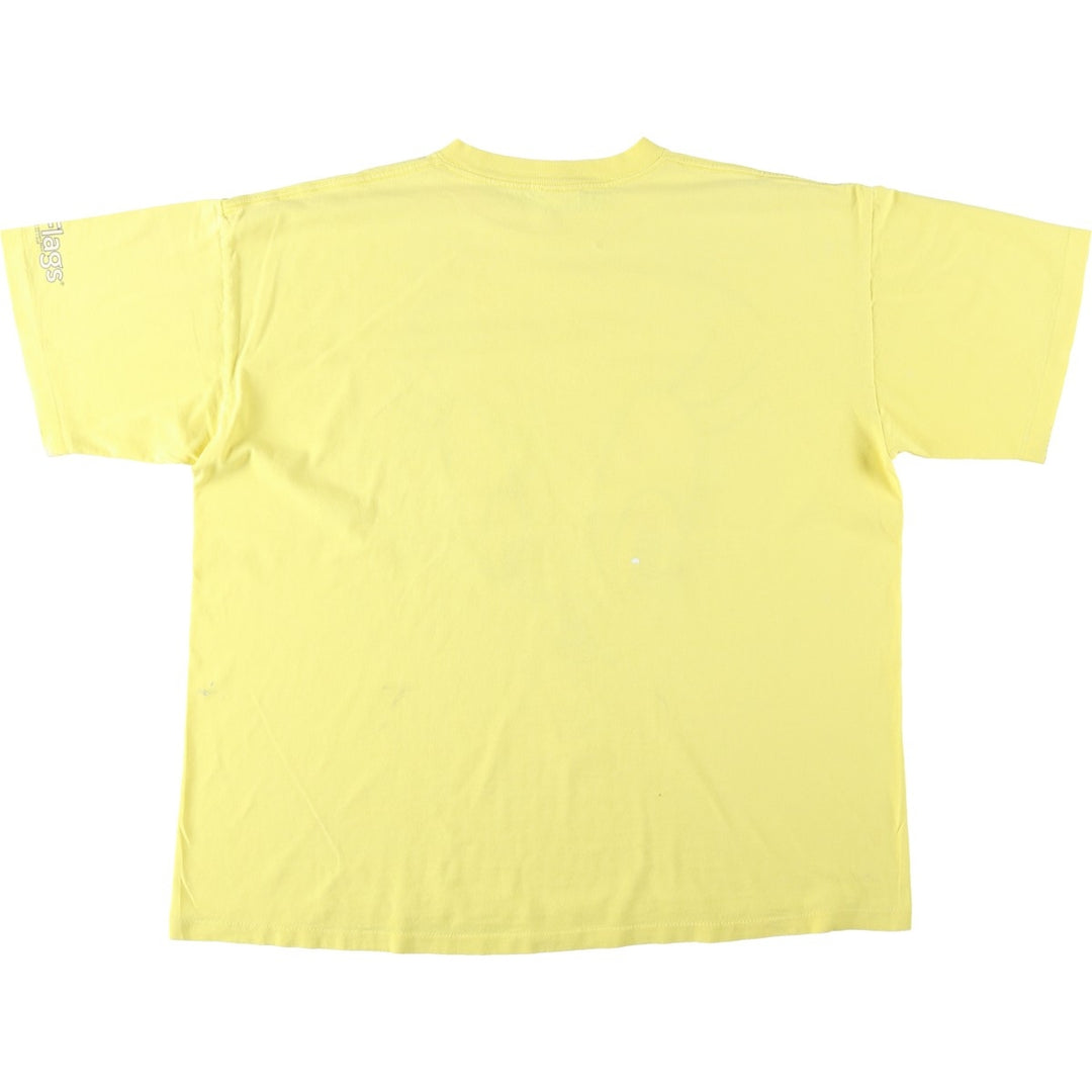 90'S Six Flags Looney Tunes Tweety Character Print T-Shirt, Made in USA, Men's XXL equivalent, Vintage cotton yellow type Vintage Second Hand