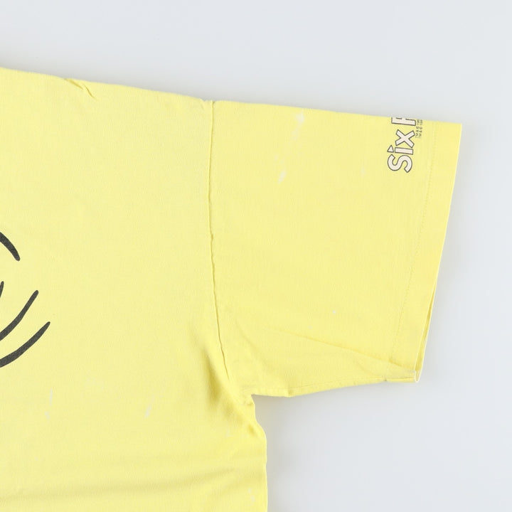90'S Six Flags Looney Tunes Tweety Character Print T-Shirt, Made in USA, Men's XXL equivalent, Vintage cotton yellow type Vintage Second Hand