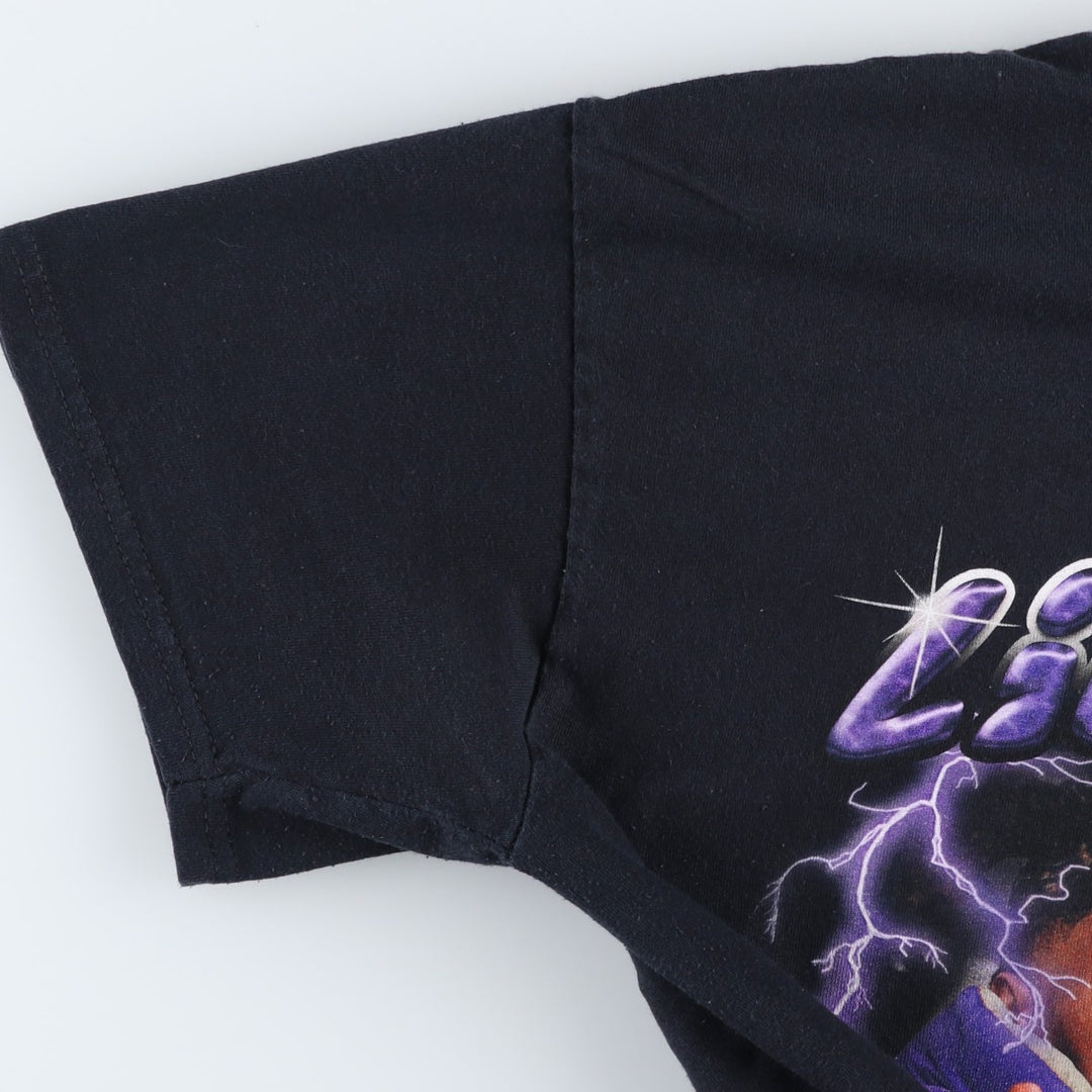 LIL BABY Rap T-shirt, Men's M size unclear black type Vintage Second Hand