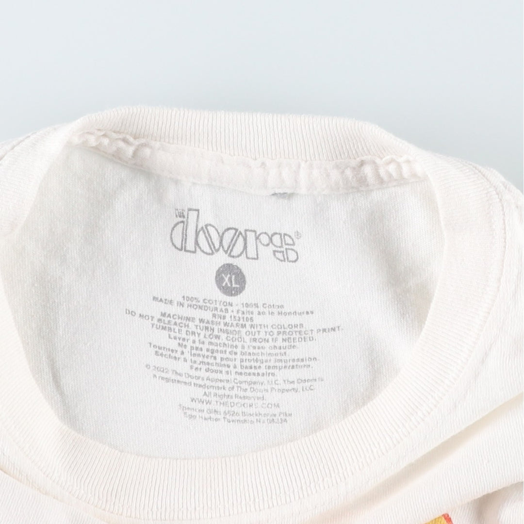 The Doors band t-shirt, men's size XL. cotton white type Vintage Second Hand