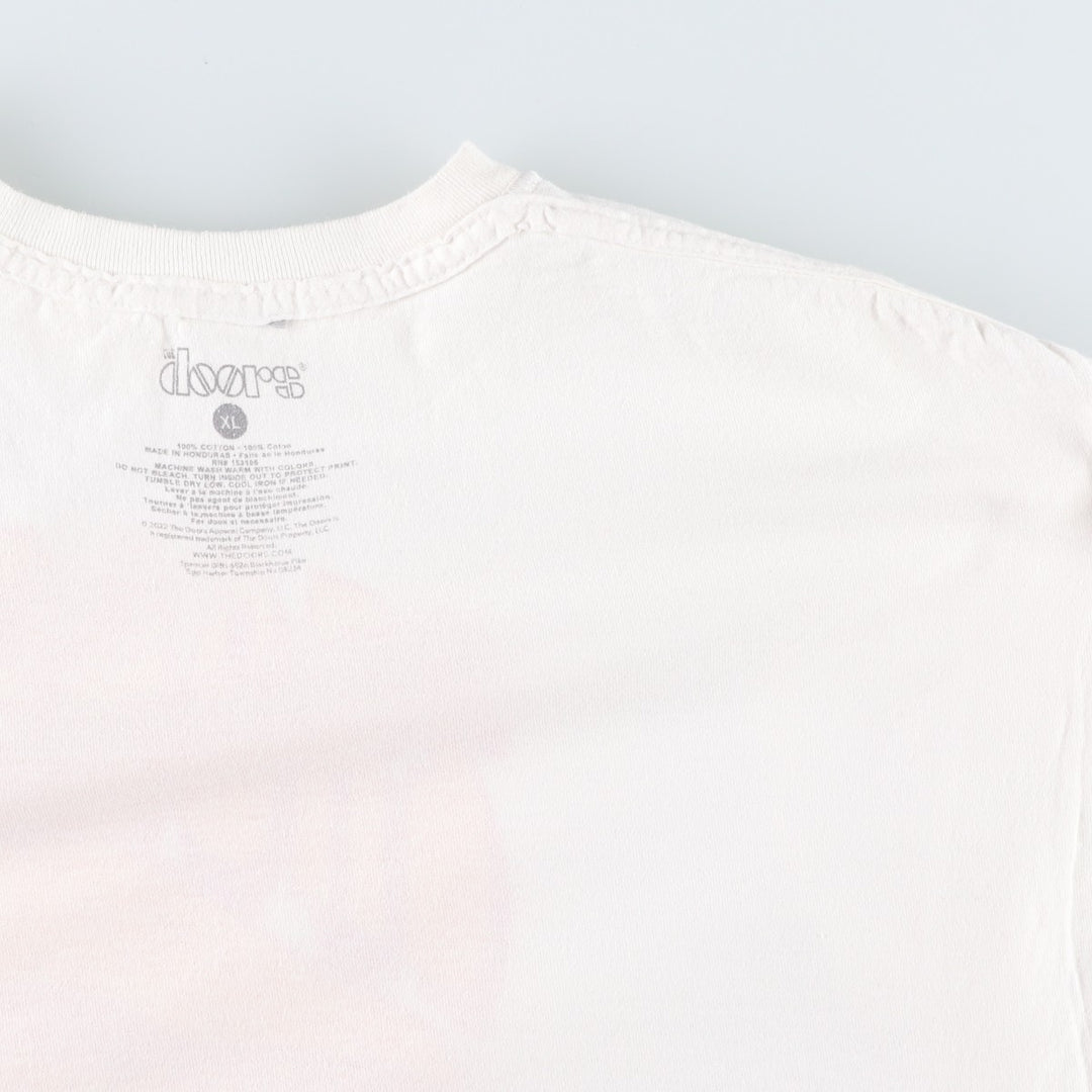 The Doors band t-shirt, men's size XL. cotton white type Vintage Second Hand