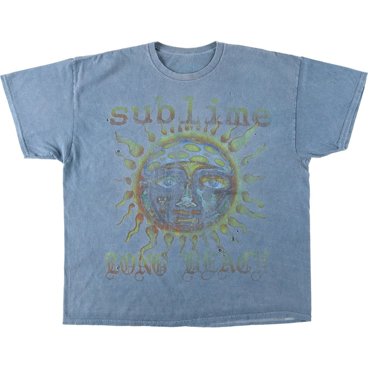 SUBLIME Band T-shirt, Men's M size cotton blue type Vintage Second Hand