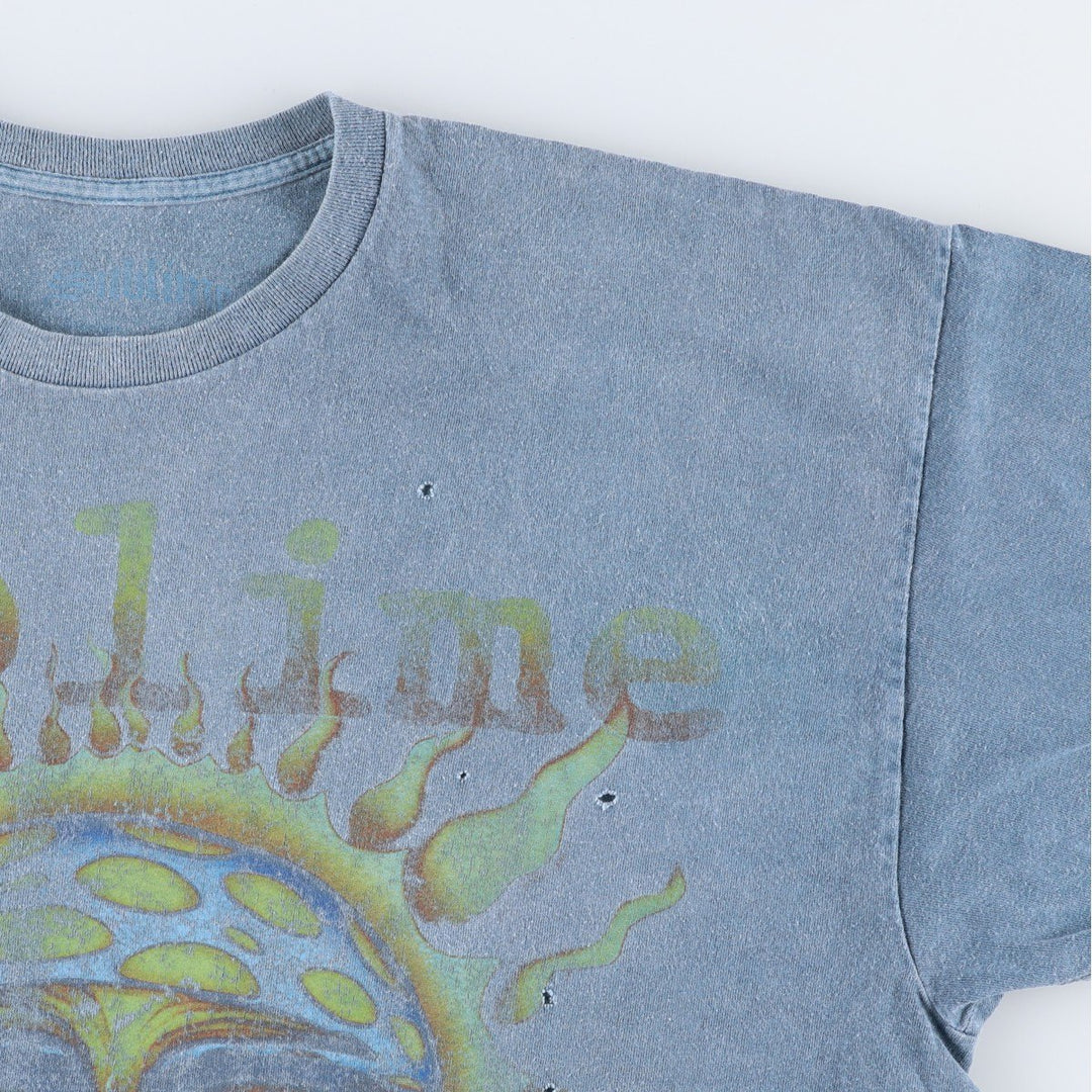 SUBLIME Band T-shirt, Men's M size cotton blue type Vintage Second Hand