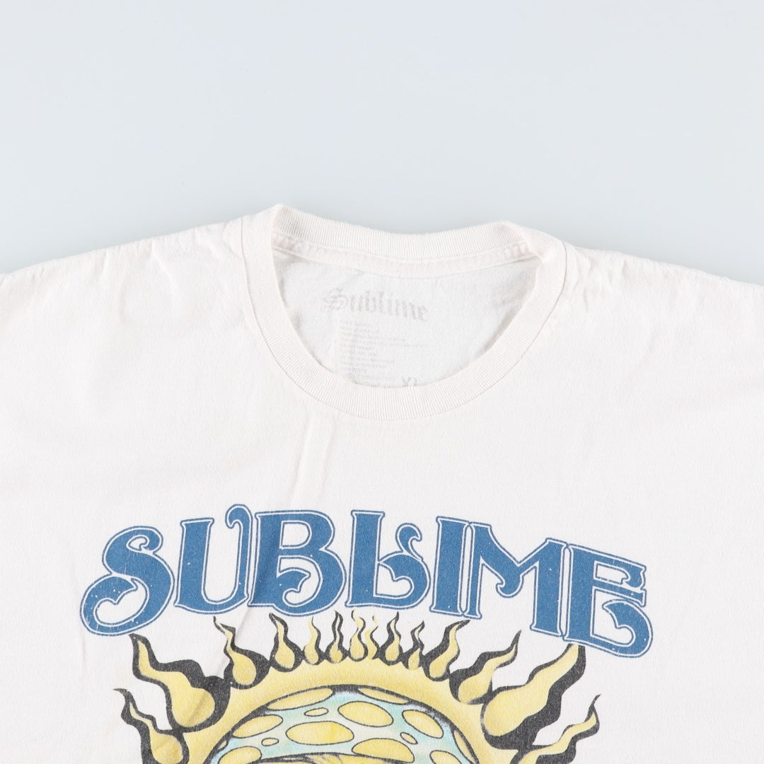 SUBLIME Band T-shirt, Men's XL size cotton white type Vintage Second Hand