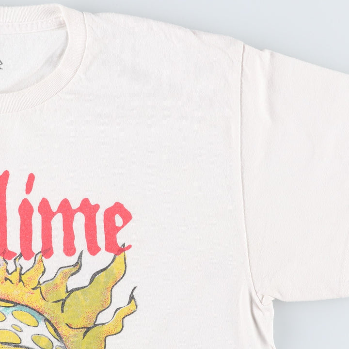 SUBLIME Band T-shirt, Men's L size cotton white type Vintage Second Hand