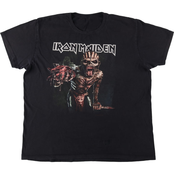 IRON MAIDEN Iron Maiden Band T-shirt Band T Men's XL size unclear black type Vintage Second Hand