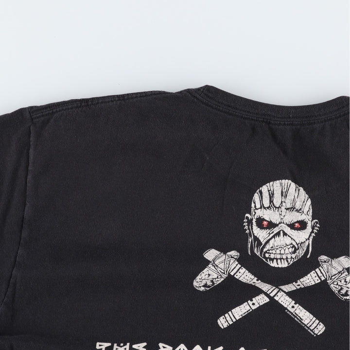 IRON MAIDEN Iron Maiden Band T-shirt Band T Men's XL size unclear black type Vintage Second Hand