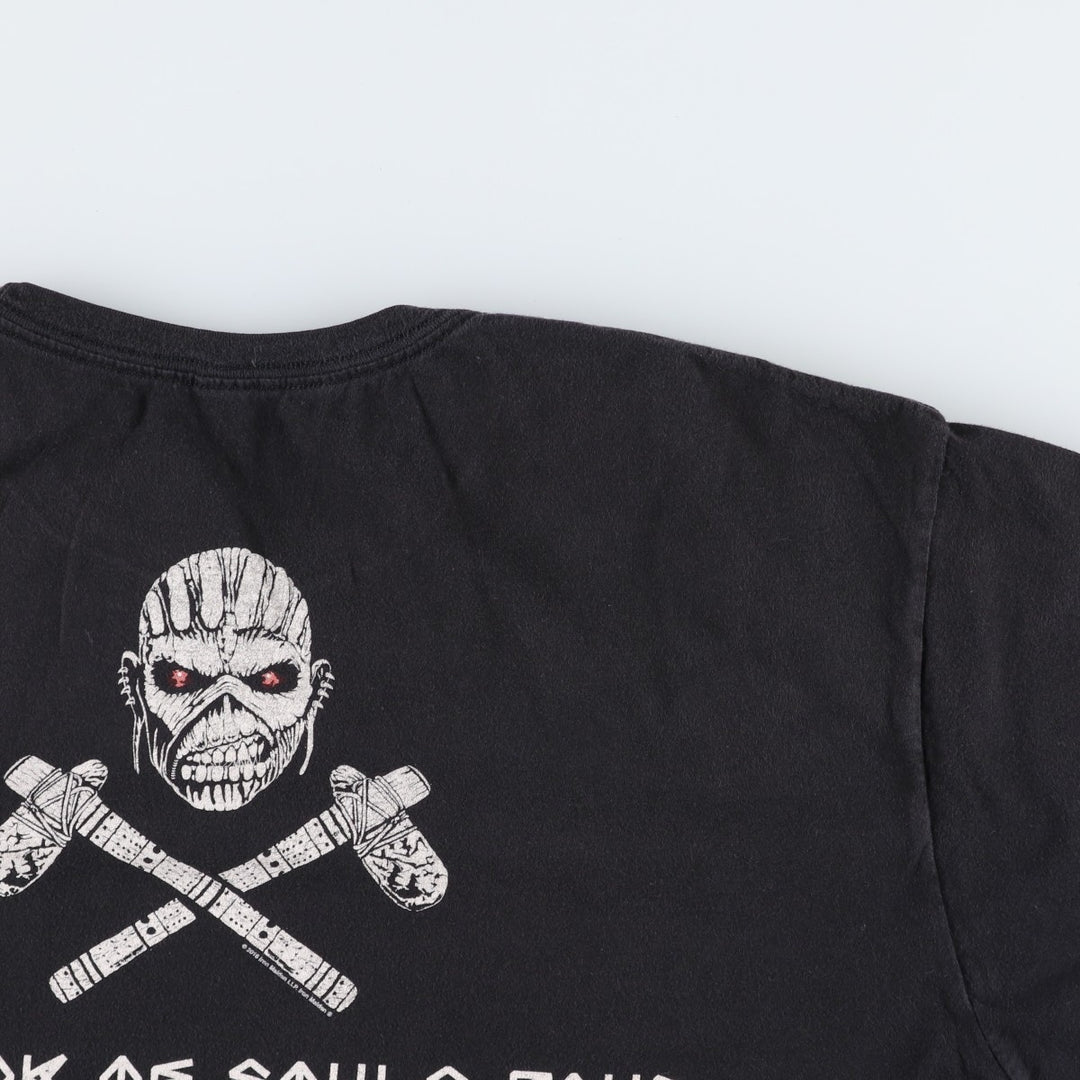IRON MAIDEN Iron Maiden Band T-shirt Band T Men's XL size unclear black type Vintage Second Hand