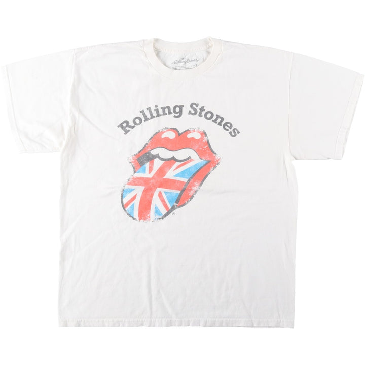 The Rolling Stones Band T-shirt, Men's XL cotton white type Vintage Second Hand