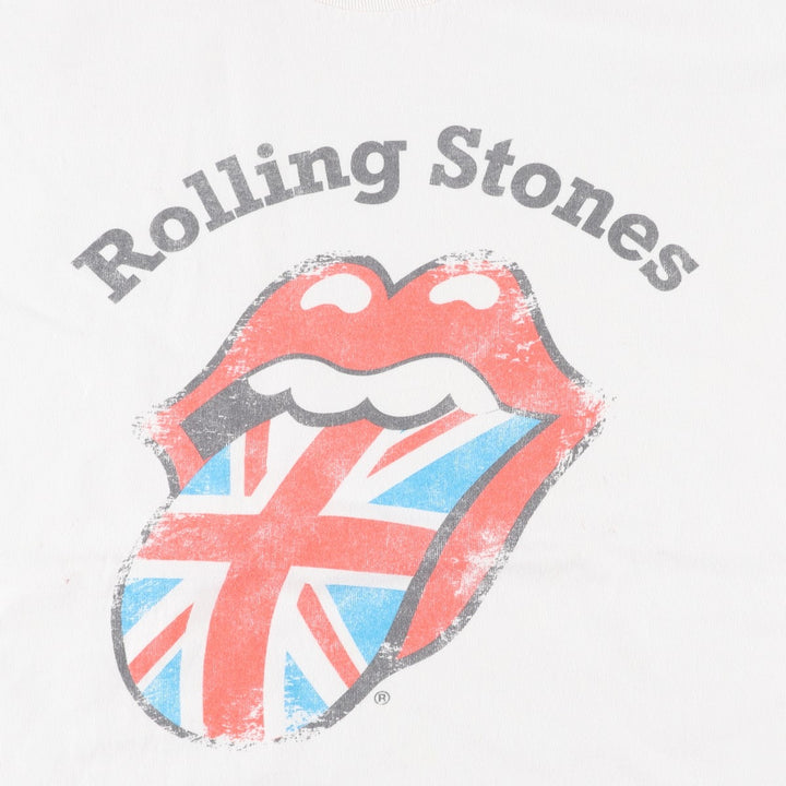 The Rolling Stones Band T-shirt, Men's XL cotton white type Vintage Second Hand