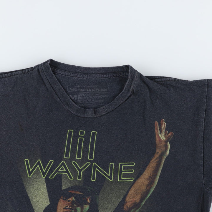 LIVE NATION MERCHANDISE LIL WAYNE Rap T-Shirt (Men's Size M) cotton black type Vintage Second Hand