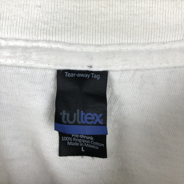 00'S Tartex TULTEX SUBLIME Band T-shirt, Men's size L cotton white type Vintage Second Hand
