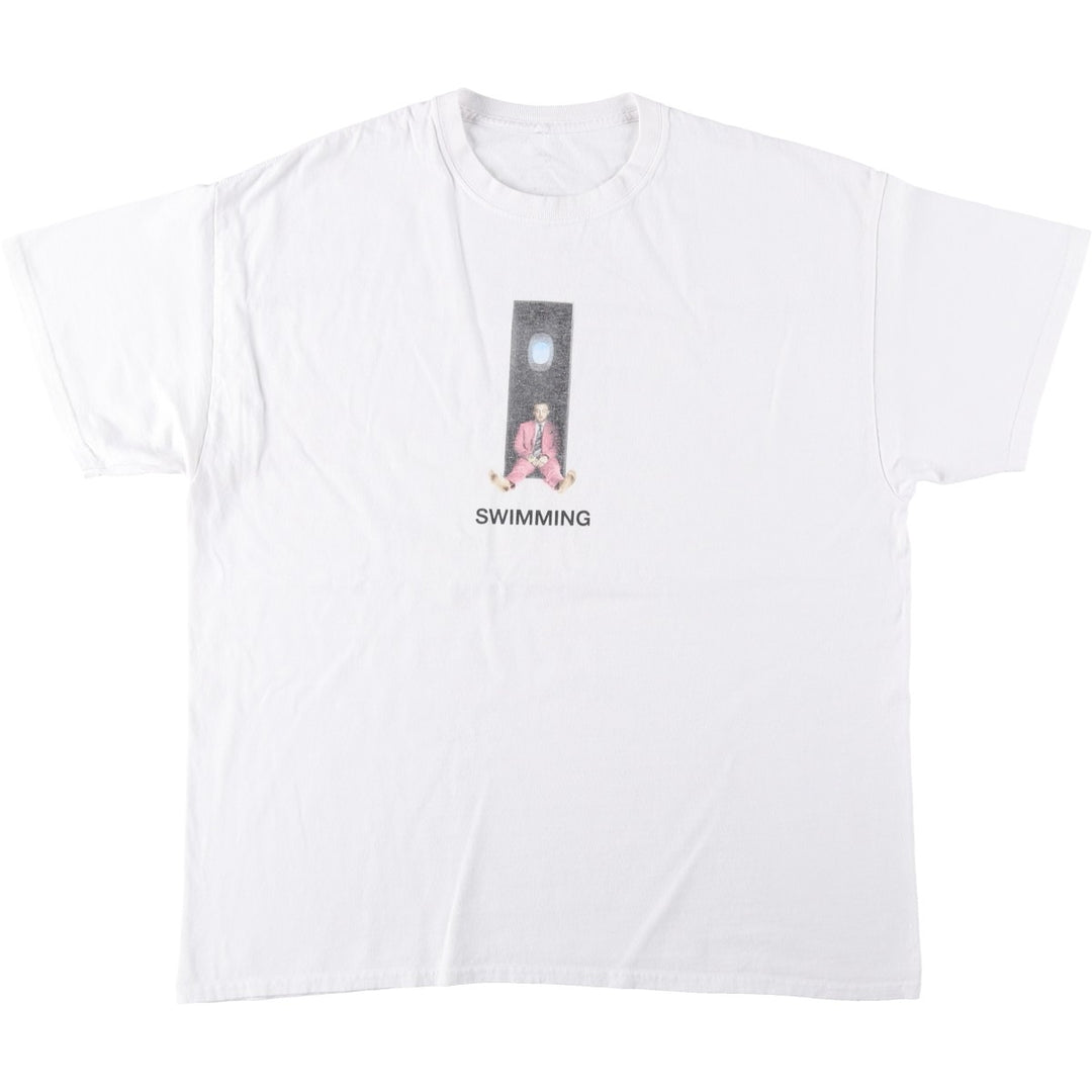 MAC MILLER Wrap T-Shirt (Men's XL equivalent) unclear white type Vintage Second Hand