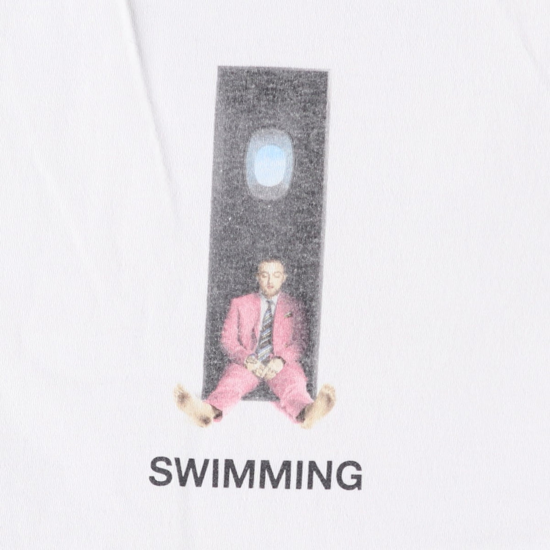 MAC MILLER Wrap T-Shirt (Men's XL equivalent) unclear white type Vintage Second Hand