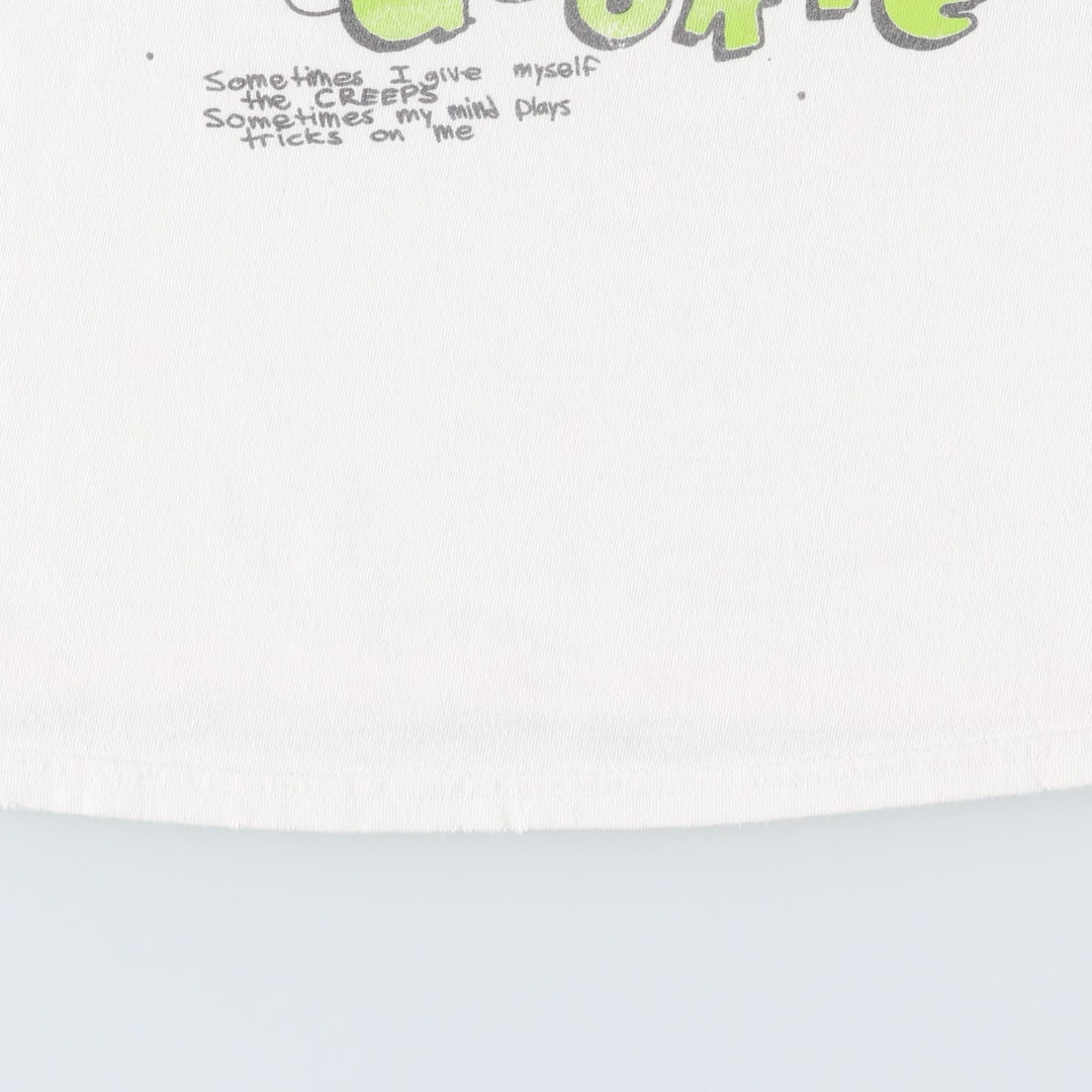 GREEN DAY Green Day Band T-shirt Band T Men's L size cotton white type Vintage Second Hand