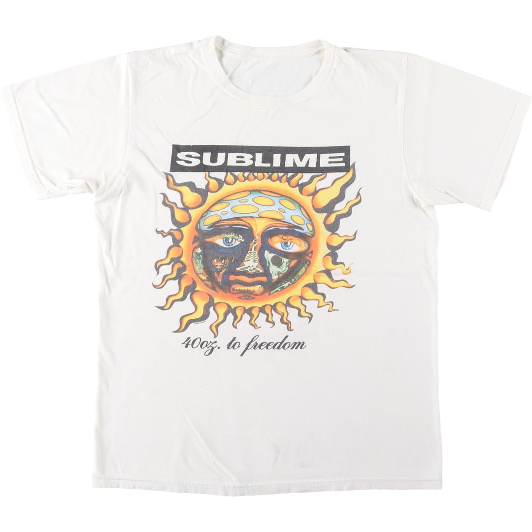 2000'S SUBLIME band t-shirt, men's size S (approx.) unclear white type Vintage Second Hand