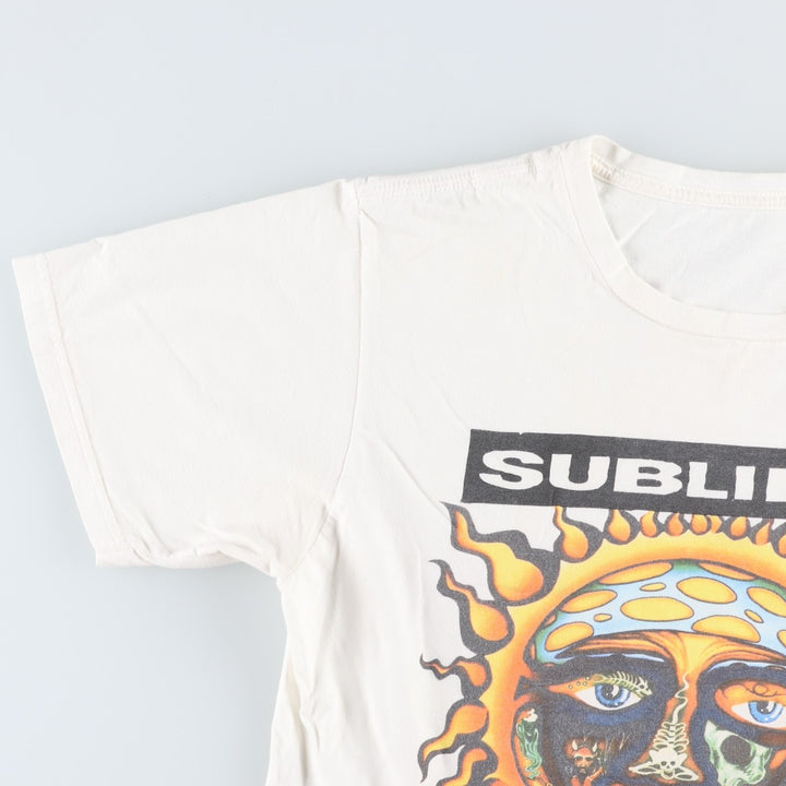 2000'S SUBLIME band t-shirt, men's size S (approx.) unclear white type Vintage Second Hand