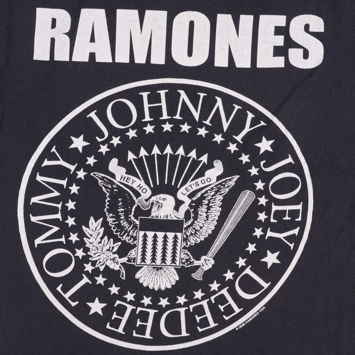 2000'S Ramones Eagle Pattern Band T-Shirt (Men's Size M) cotton black type Vintage Second Hand