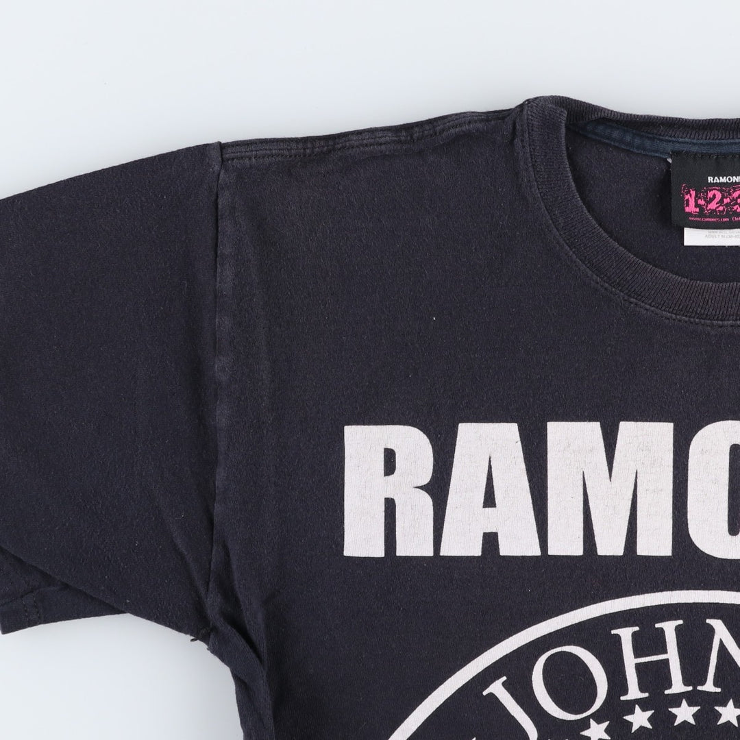 2000'S Ramones Eagle Pattern Band T-Shirt (Men's Size M) cotton black type Vintage Second Hand