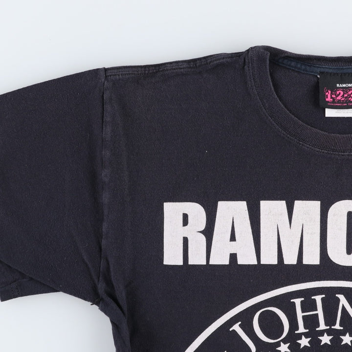 2000'S Ramones Eagle Pattern Band T-Shirt (Men's Size M) cotton black type Vintage Second Hand