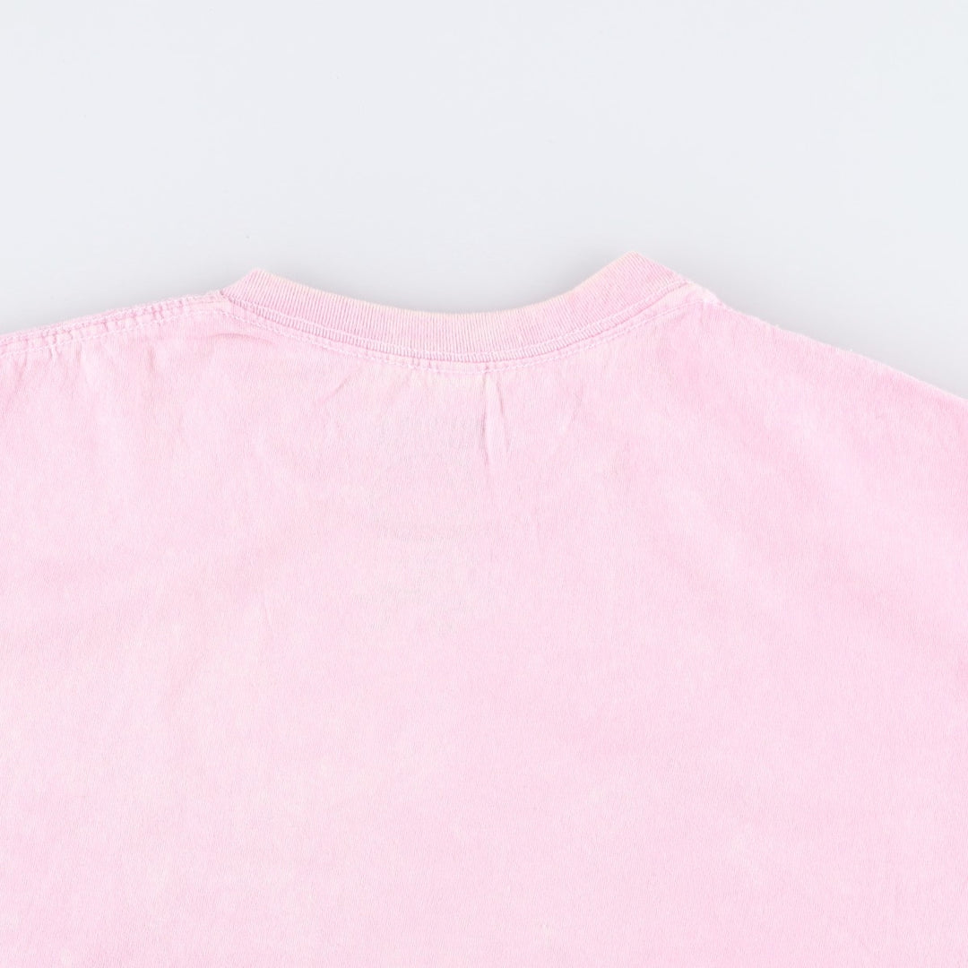 NIRVANA Nirvana Band T-shirt, Band T, Men's L size cotton pink type Vintage Second Hand