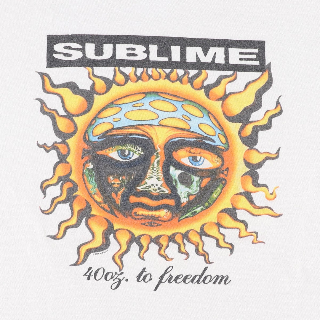 2000'S SUBLIME band t-shirt, men's size XL equivalent. unclear white type Vintage Second Hand