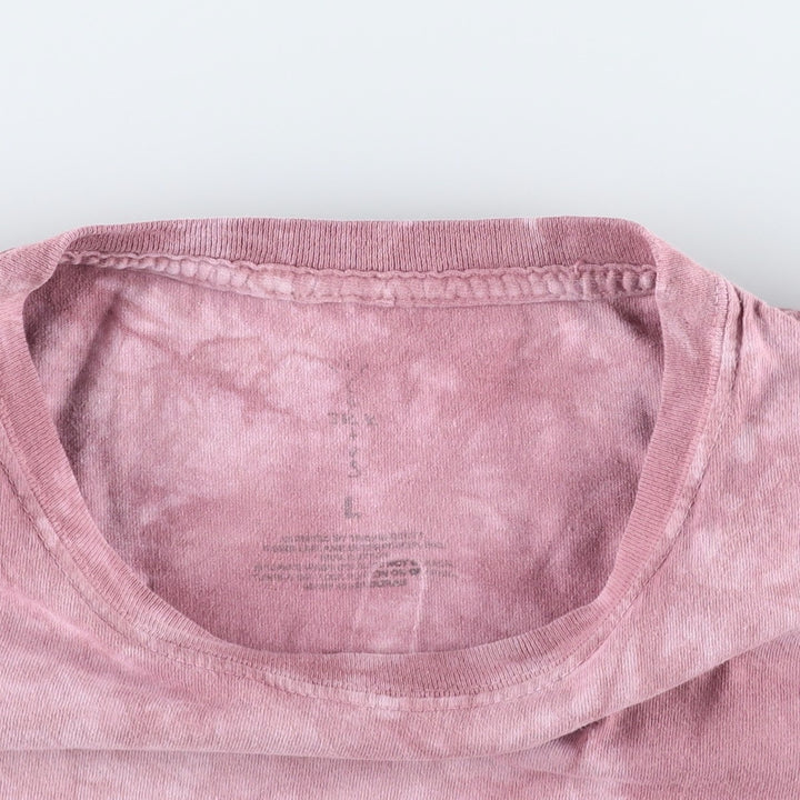 TRAVIS SCOTT McDonald's Tie-Dye Pattern Wrap T-Shirt (Men's Size L) cotton pink type Vintage Second Hand