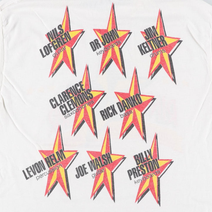 80'S Spring Ford Ringo Starr & His All-Starr Band Band T-Shirt, Made in USA, Men's XL equivalent, Vintage cotton white type Vintage Second Hand