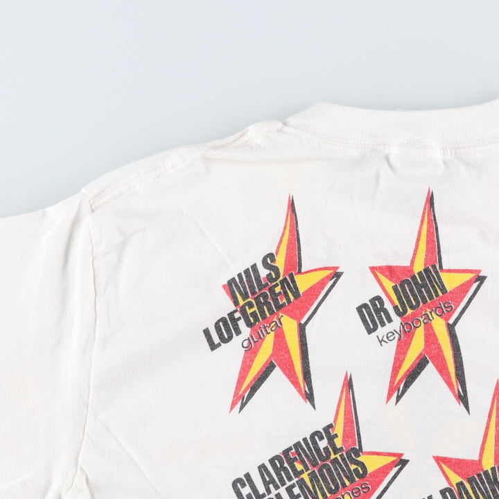 80'S Spring Ford Ringo Starr & His All-Starr Band Band T-Shirt, Made in USA, Men's XL equivalent, Vintage cotton white type Vintage Second Hand