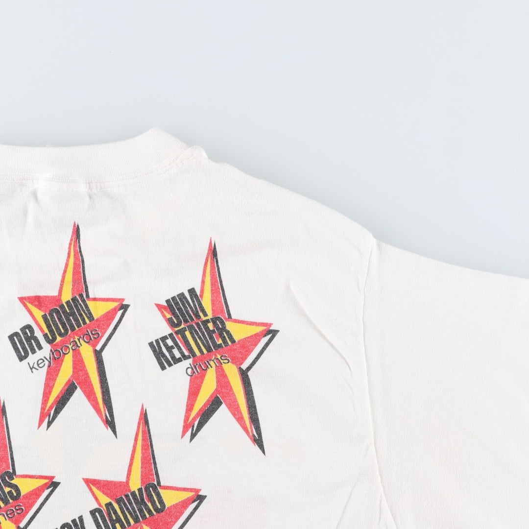 80'S Spring Ford Ringo Starr & His All-Starr Band Band T-Shirt, Made in USA, Men's XL equivalent, Vintage cotton white type Vintage Second Hand